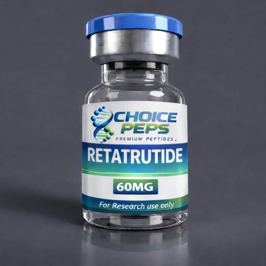 ChoicePeps Retatrutide research peptide vial for laboratory use
