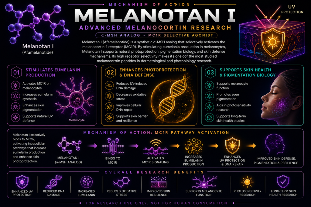 melanotani mecahnism of action