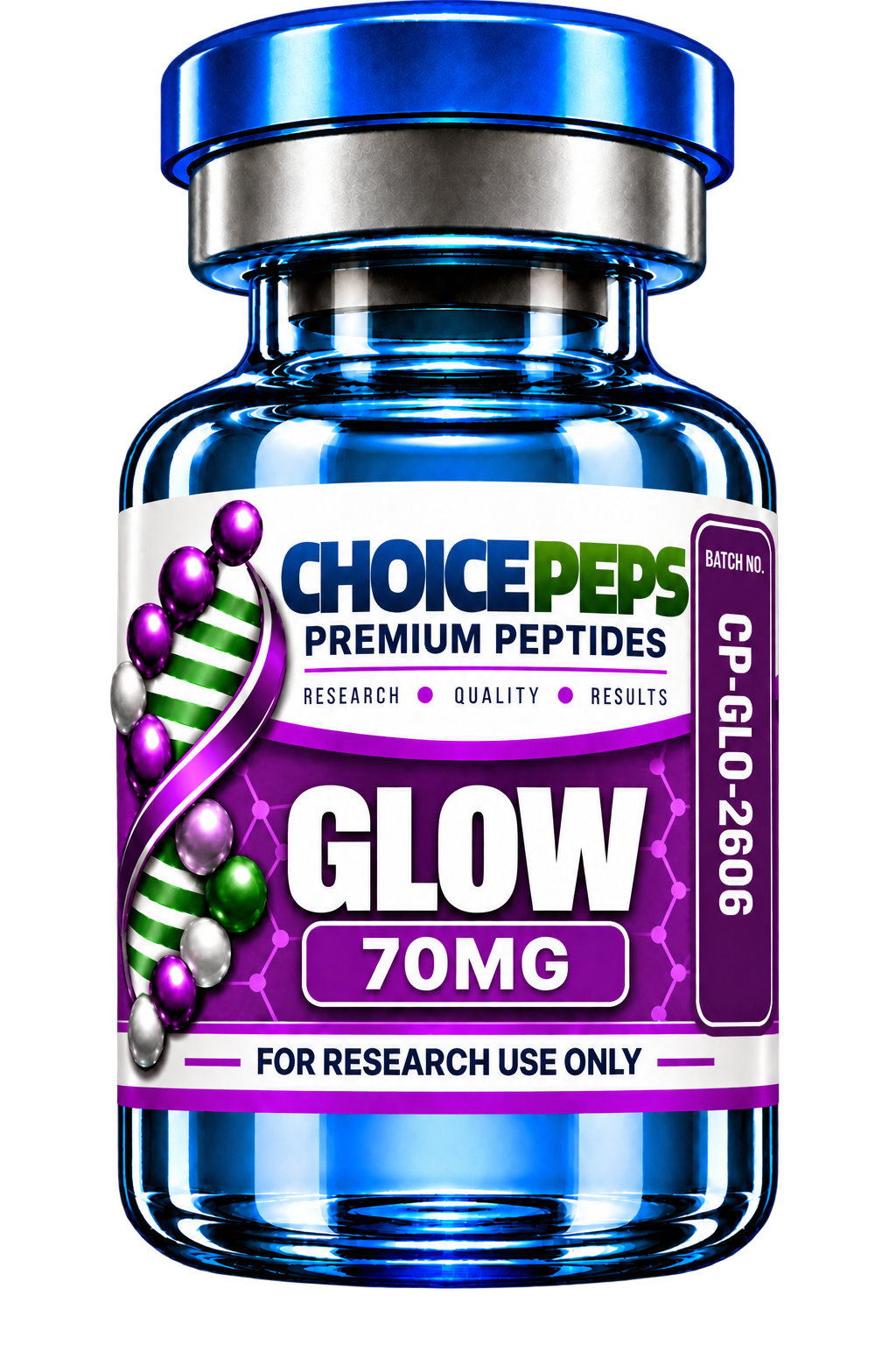 GLOW 70MG vial