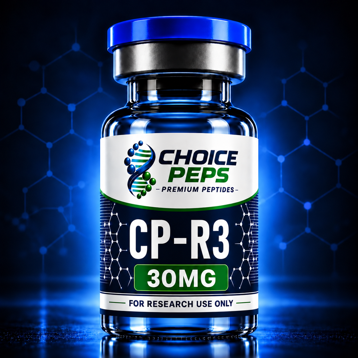 ChoicePeps CP-R3 30mg research peptide vial