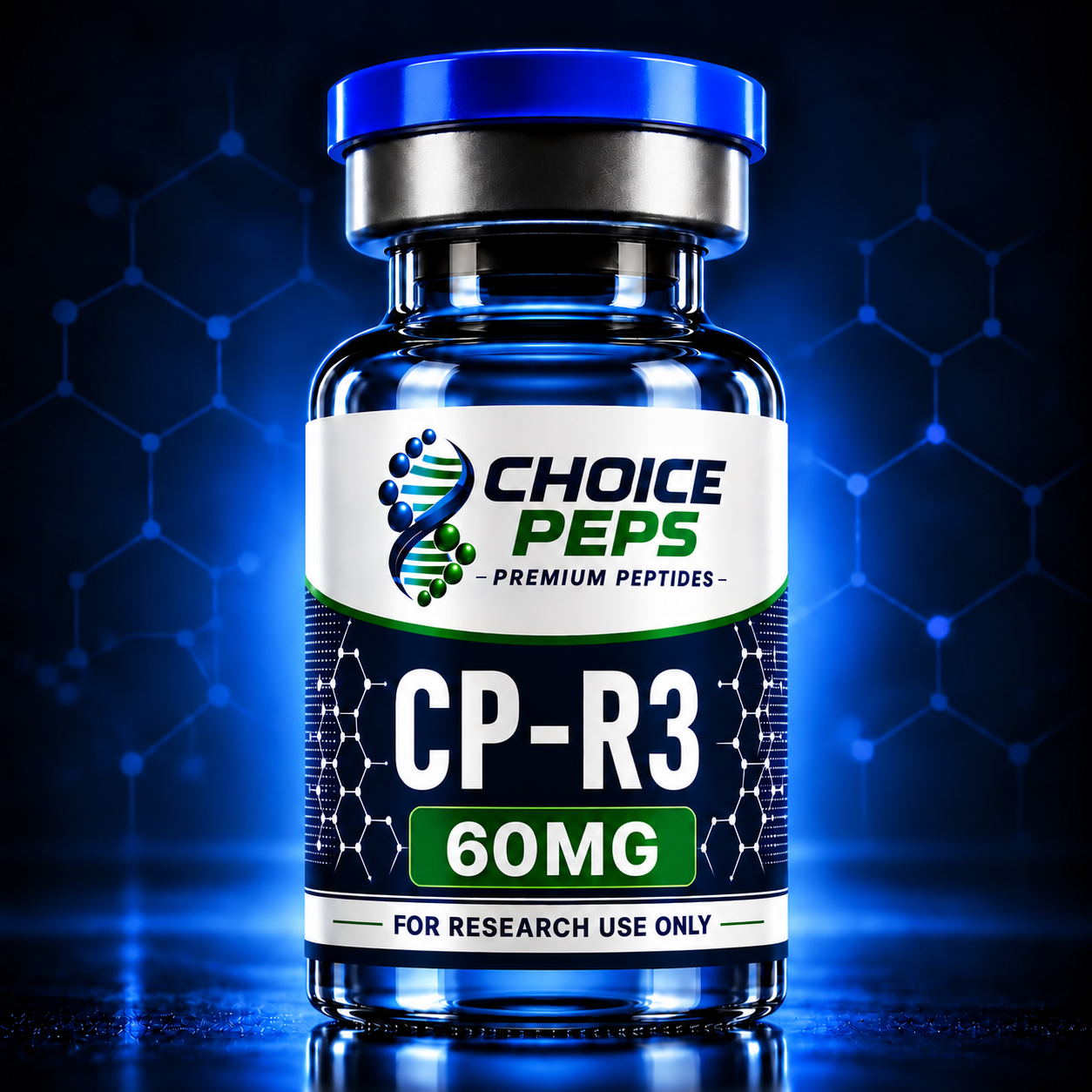 ChoicePeps CP-R3 60mg research peptide vial